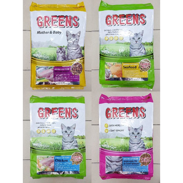 Greens 8kg mother baby / skin coat / chicken / seafood dry cat food