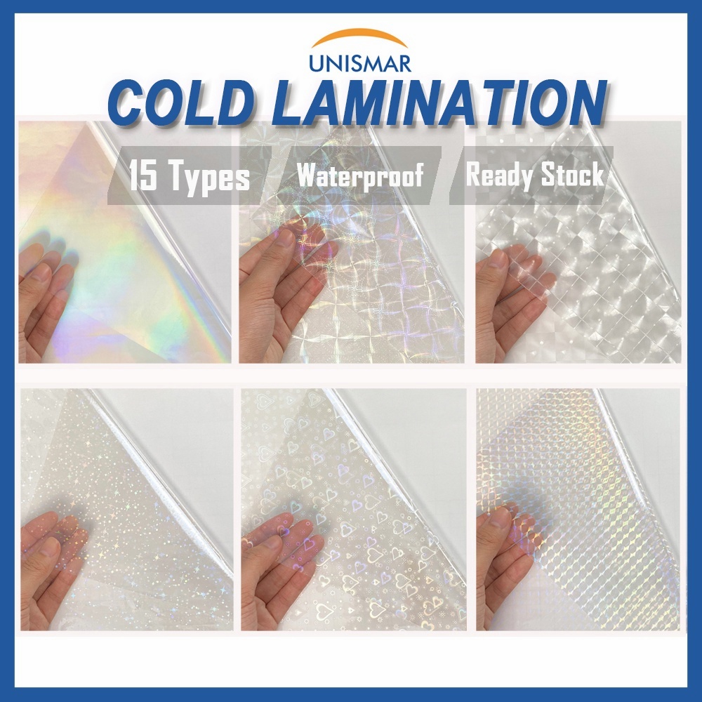 Cold Laminate Film A4 Size 10 Sheets Matte Glossy up to 13 Textures
