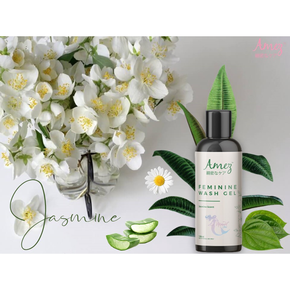 Amez Care Feminine Wash Gel (Jasmine) Hygiene Care 180ml Halal