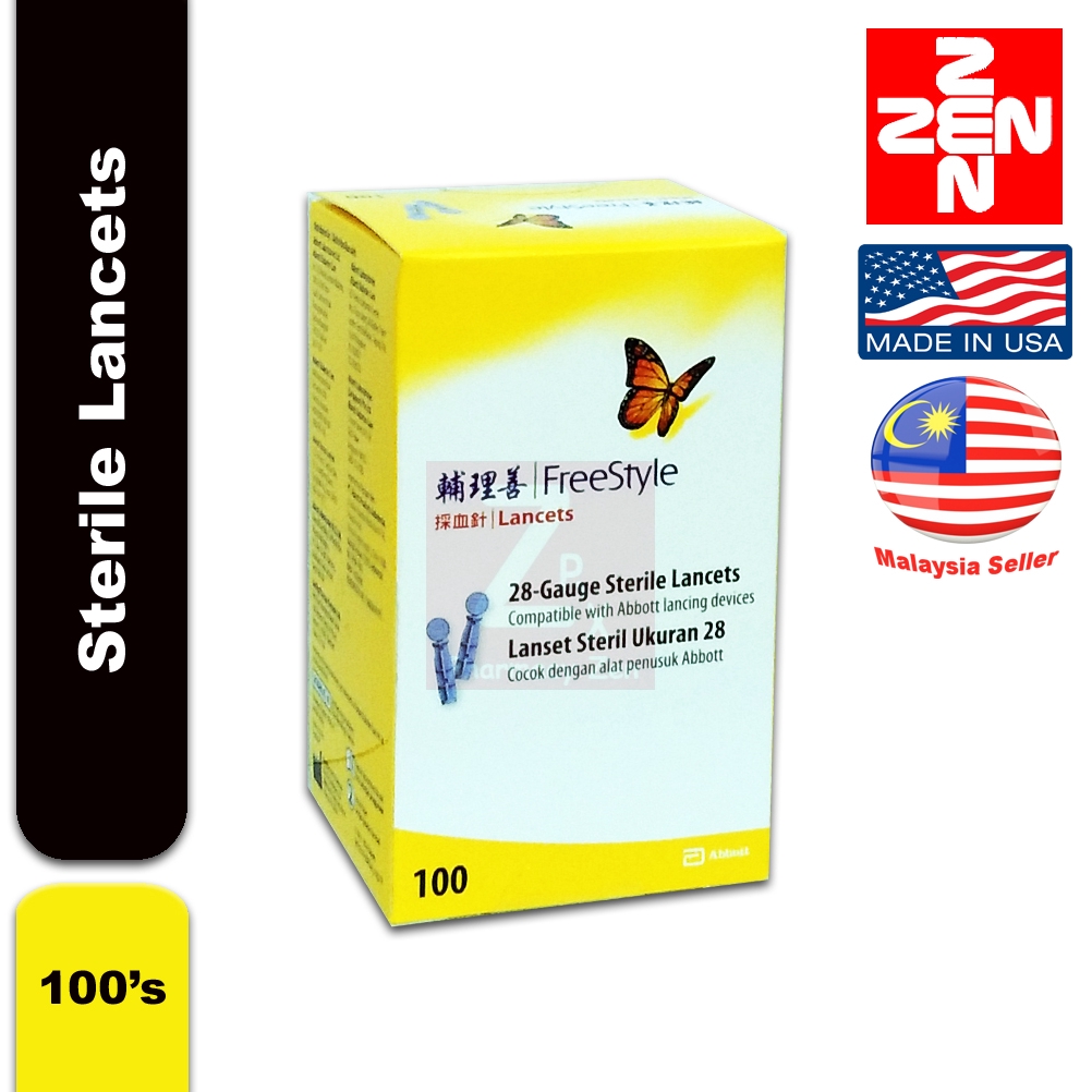 FreeStyle 28Gauge Sterile Lancets 100's Shopee Malaysia
