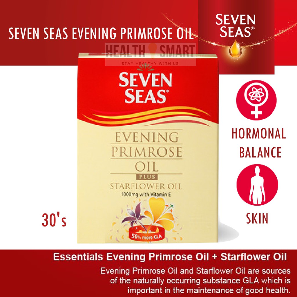 Seven Seas Evening Primrose Oil EPO Starflower Oil 1000mg 30's Shopee