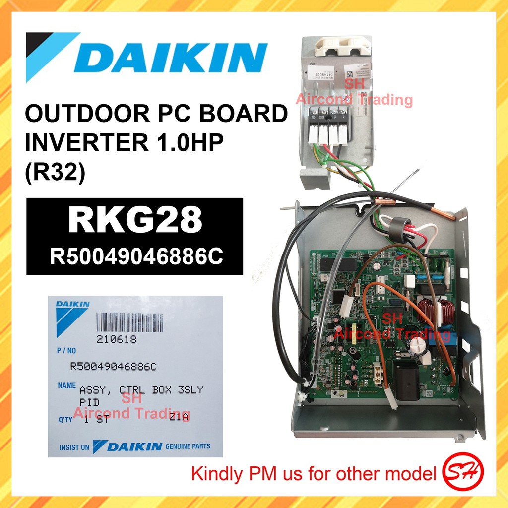 ORIGINAL DAIKIN OUTDOOR PC BOARD PCB 1.0HP (R32) INVERTER RKG28