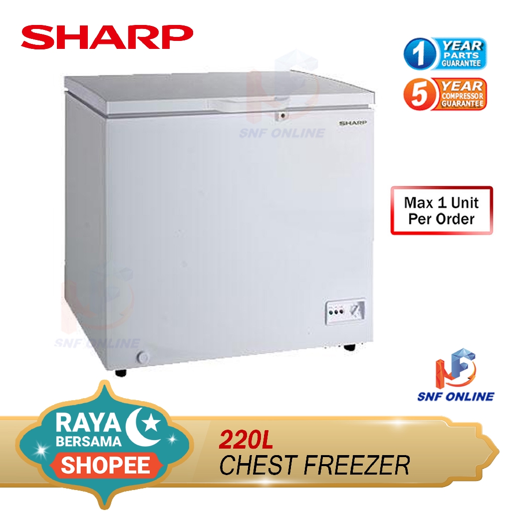 Sharp Chest freezer 220L SJC218 / SJC228 Shopee Malaysia