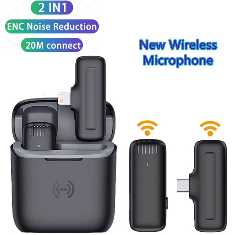 2022 Newest Wireless lavalier microphone noise reduction microphone