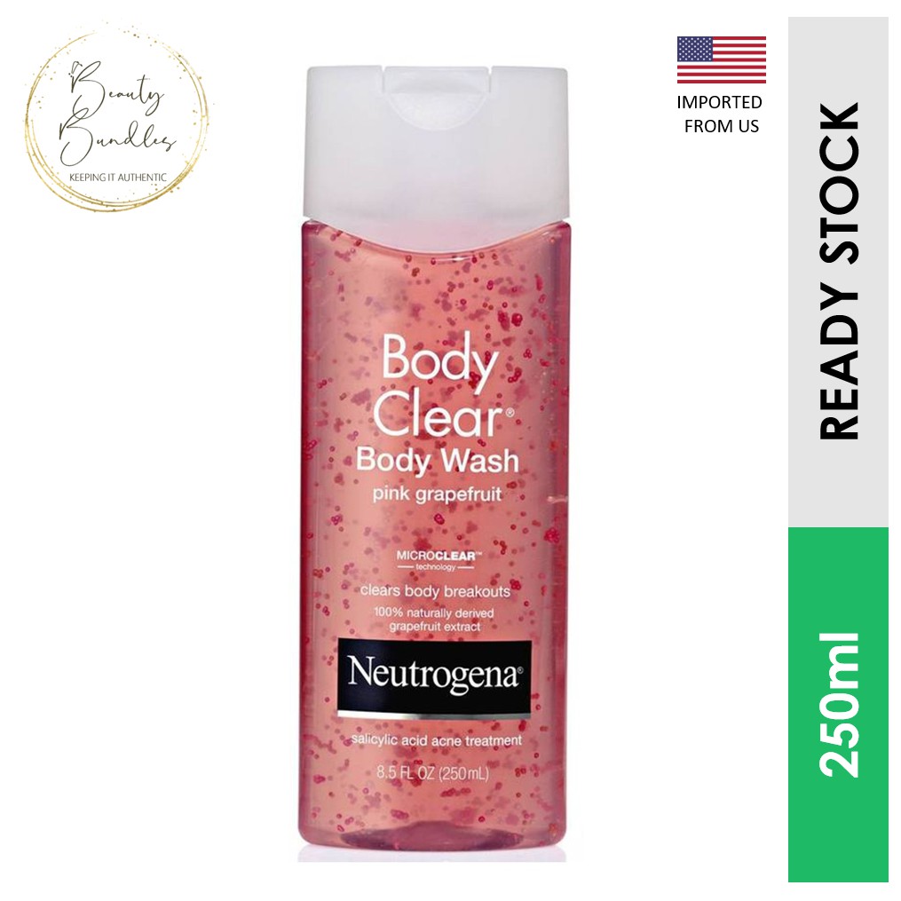 Salicylic Acid Acne Body Wash Neutrogena Body Clear Body Wash, Pink