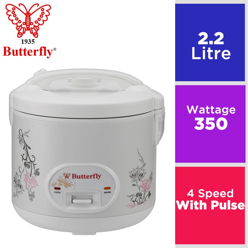 Butterfly 1.8L Stainless Steel Inner Pot Electric Rice Cooker BRC