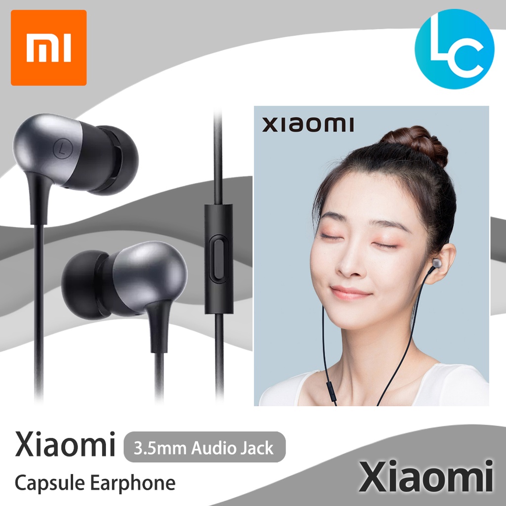 Xiaomi Mi Original Capsule Earphone 3.5mm InEar Stereo Headset With