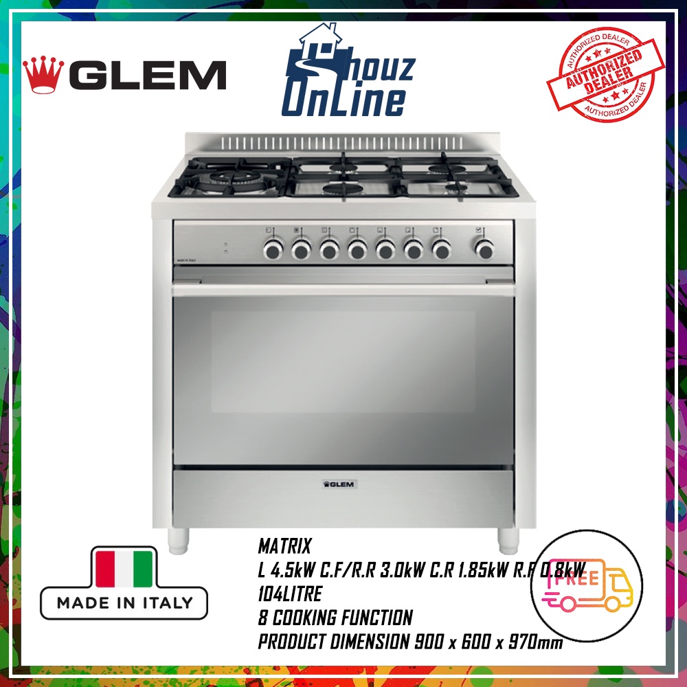 [FREE DELIVERY WITHIN KLANG VALLEY] GLEM RANGE COOKER MATRIX / FREE