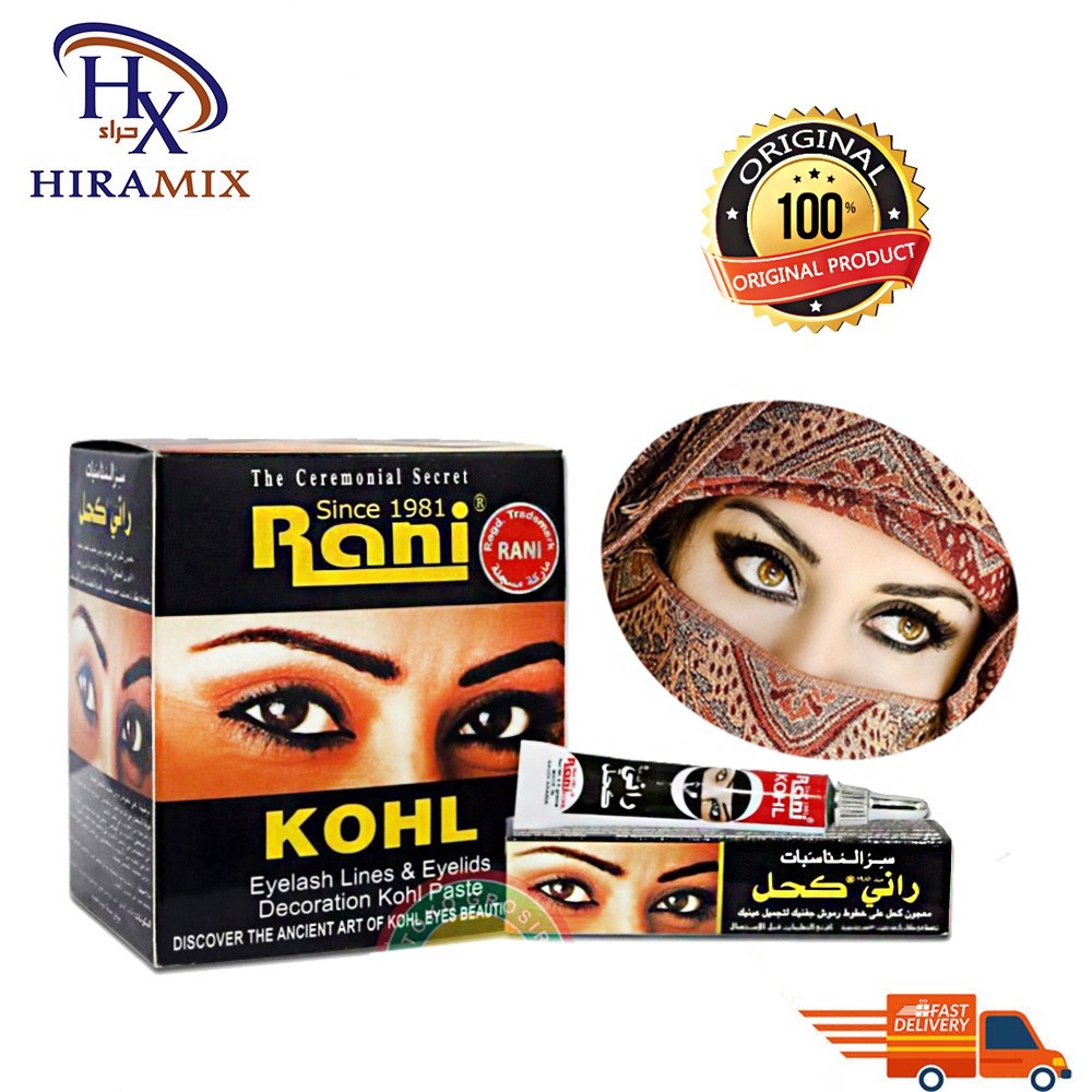 Rani Kohl Black Eyeliner Original 100 From Saudi Arabia Celak Mata 1pc