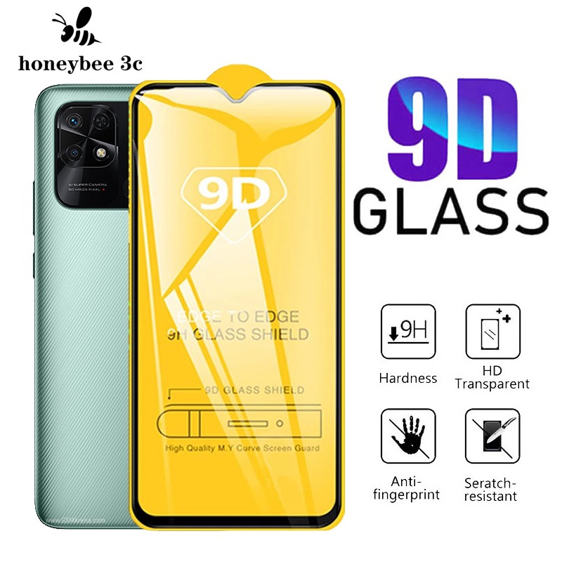 9D Tempered Glass Xiaomi Redmi 10 10C 10A 9T 9 9A 9C 8 8A Note 11T Pro+