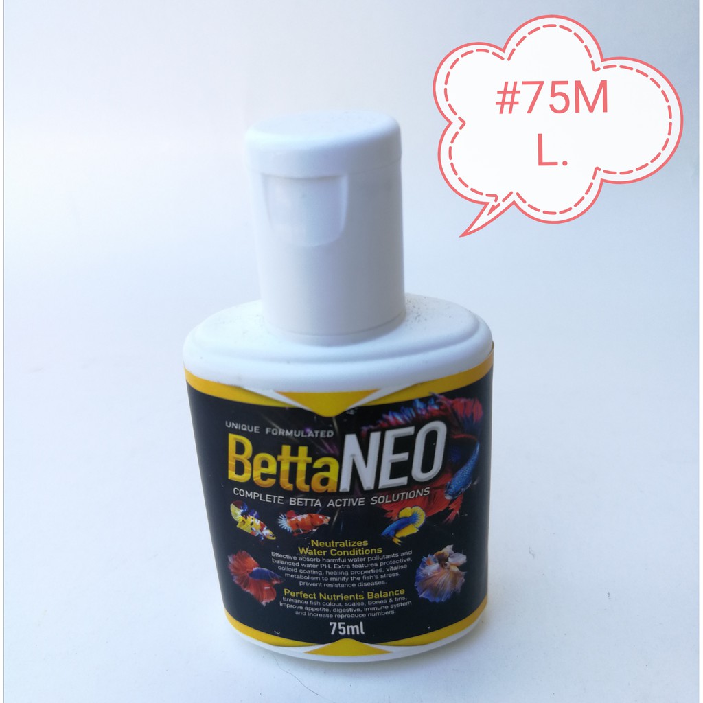 BettaNeo Betta Fish Aquarium Water Conditioner 75ml [Betta Neo