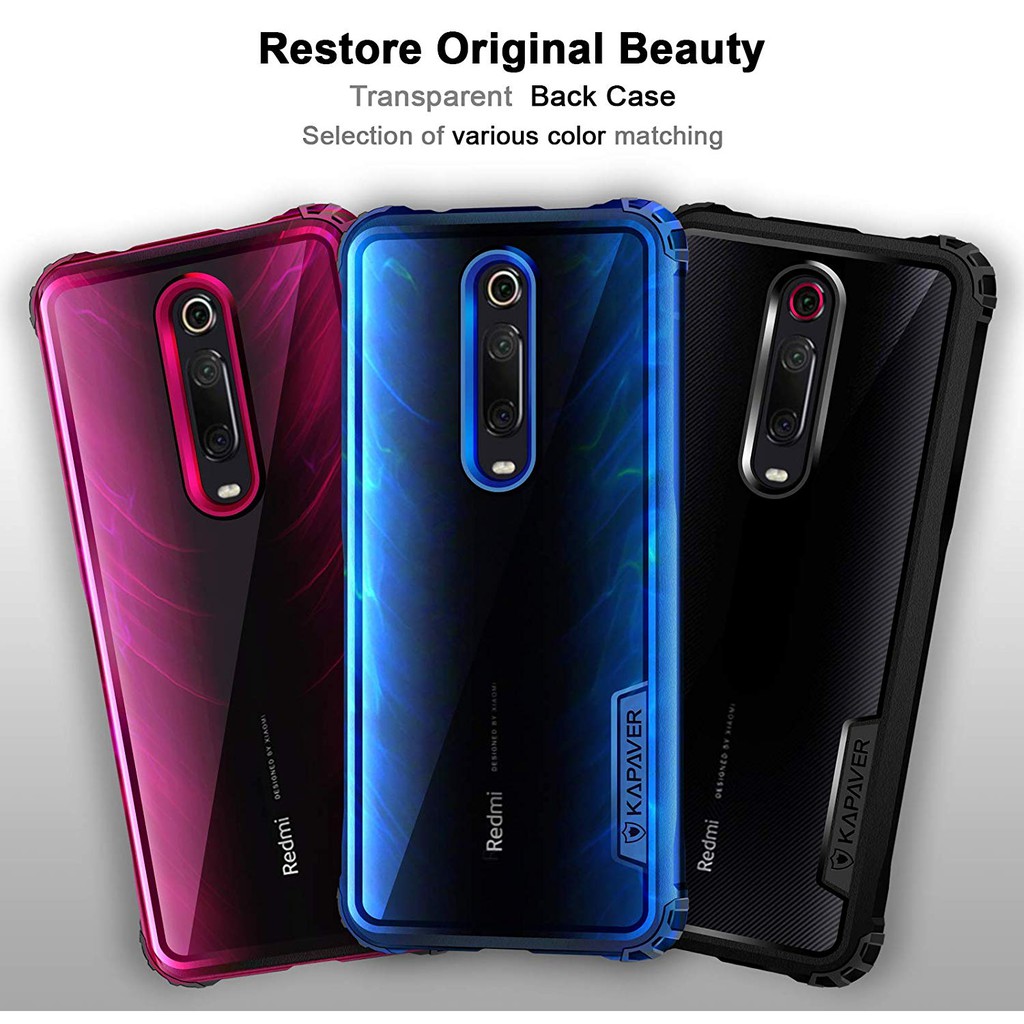 KAPAVER Xiaomi Mi9T Mi 9T Pro Redmi K20 Pro RedmiK20 Transparent Clear