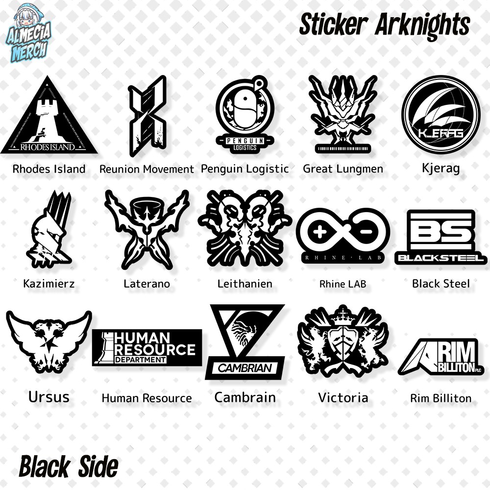 Arknights Logo Sticker/Arknights Sticker Pack/Arknight Sticker Shopee