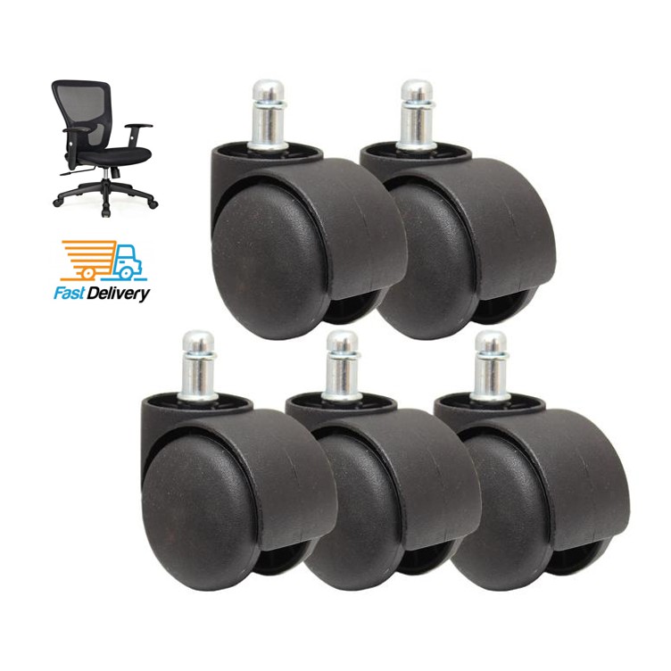 Black Office Chair Wheel / Office Chair Twin Wheel Castor / Office