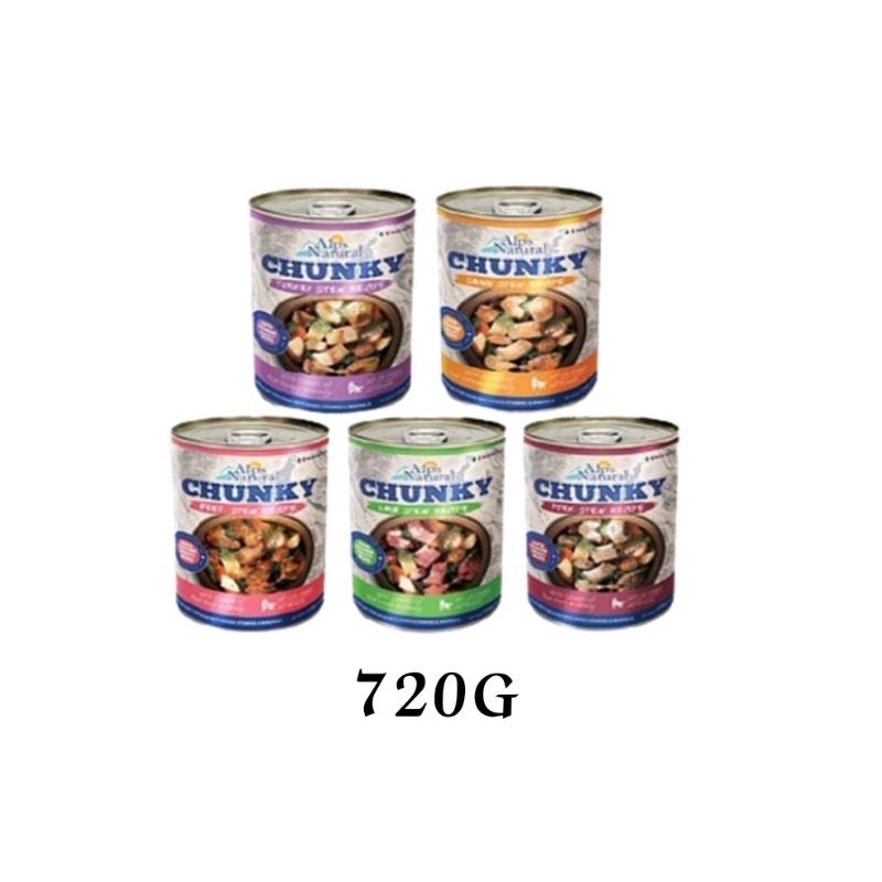 Alps Natural Chunky Canned Dog Food 720g Shopee Malaysia