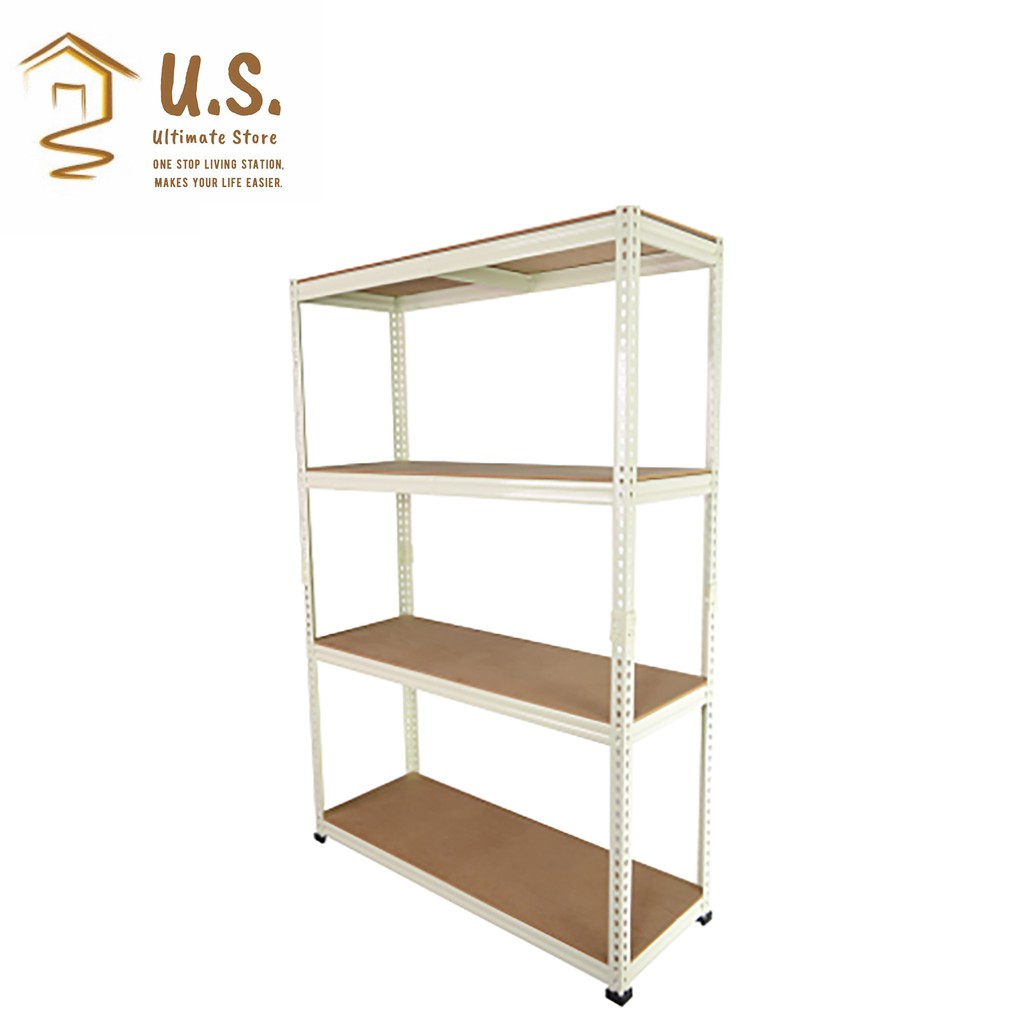 D.I.Y 2 in 1 (4 levels Boltless Rack) Plywood Shelve Rack (1500H x 900L