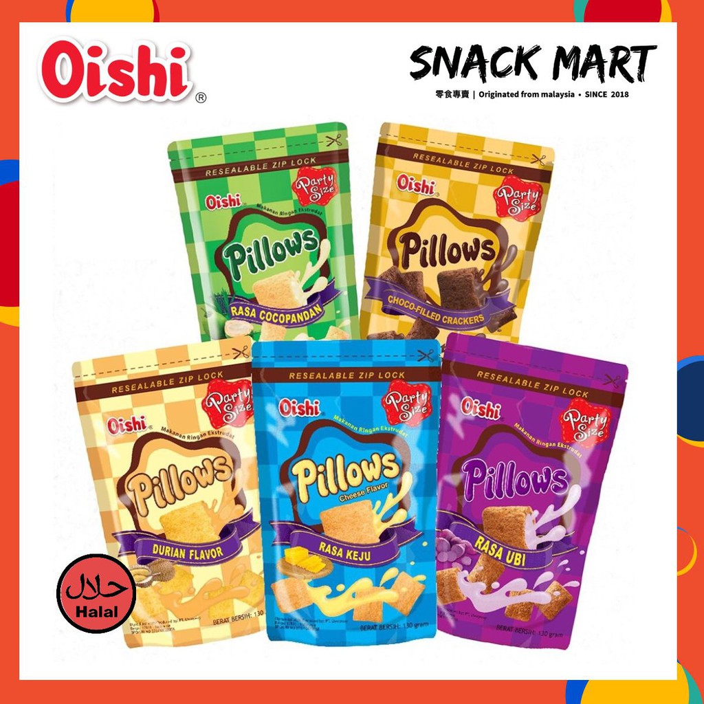 Oishi Opala Pillows Chocolate Filled Crackers 106