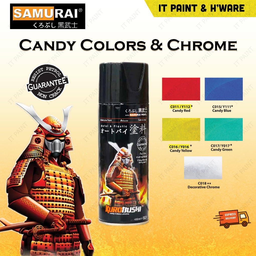 Samurai Candy Color Spray Paint Candy Red C011 Candy Blue C018 Candy