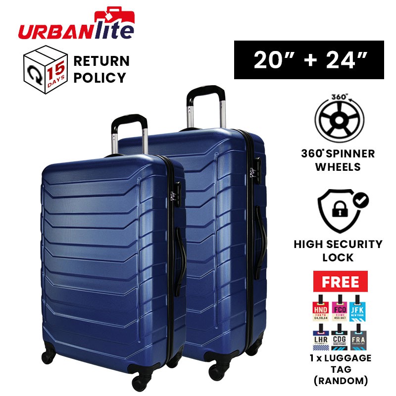 URBANlite Ledge 2 in 1 Hard Case Luggage Set (20" + 24") ULH 8935