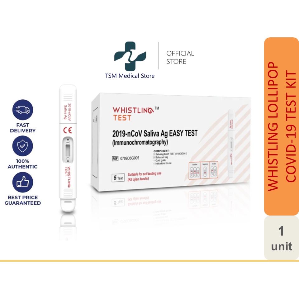 Whistling Lollipop COVID19 Home Rapid Antigen Test Kit_1 Kit Shopee
