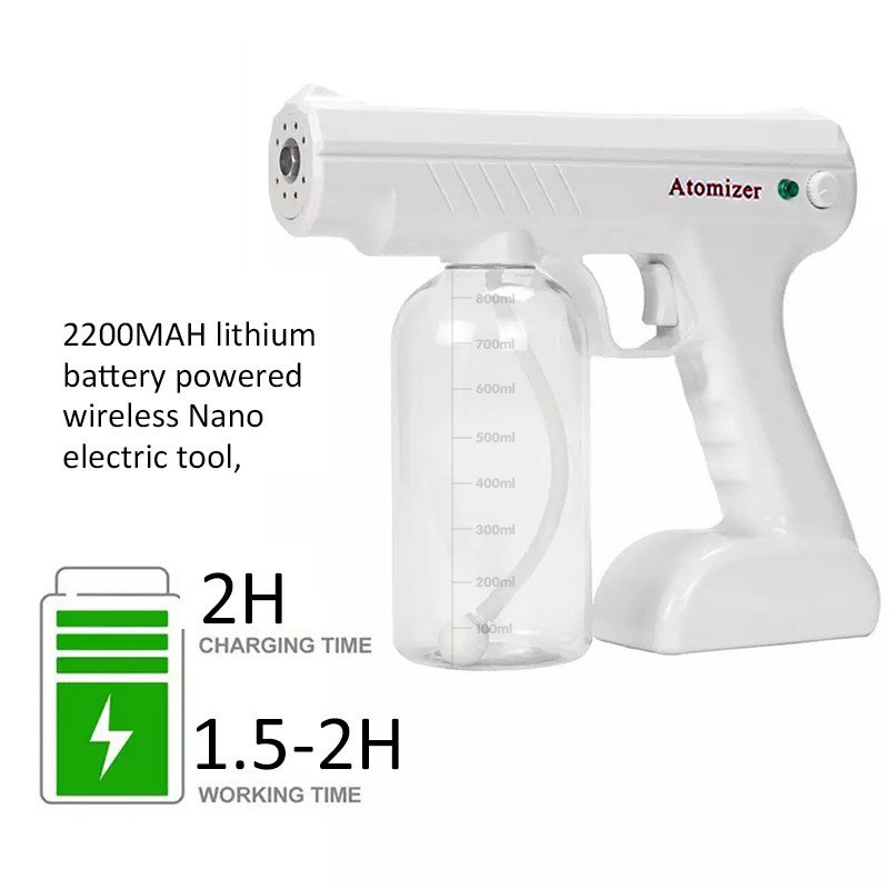 s7As 【 】sanitizer spray machine 800ML wireless fogging machine blue