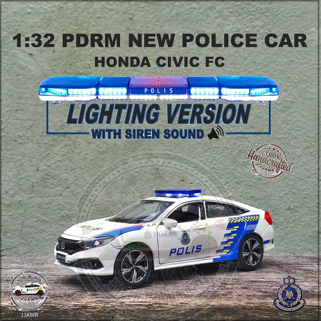 POLIS CIVIC SIREN 132 Honda Civic NEW PDRM Police Car