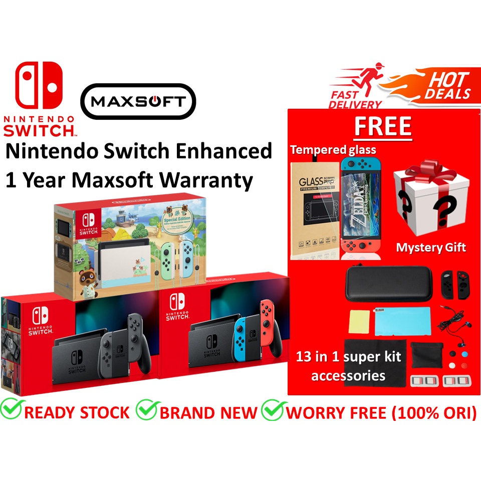🔥FOC GAME & TP Glass 🔥 MAXSOFT Nintendo Switch Enhance Edition v2 (1