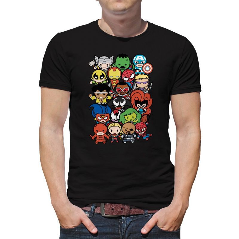 Marvel Avengers Superhero Cartoon Characters Men Unisex Graphic TShirt