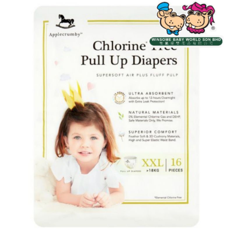 Applecrumby Chlorine free pull up diaper（pantz) Shopee Malaysia