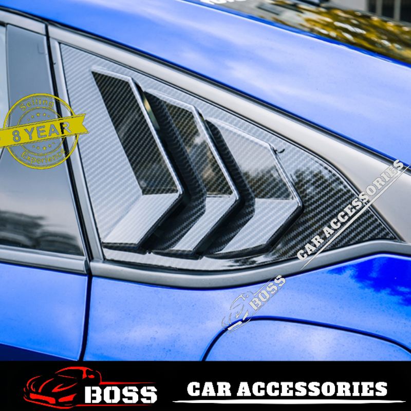 Honda Accord G10 Rear Window Louvers Vents Cover Rear Window Cover Garnish Protection Car