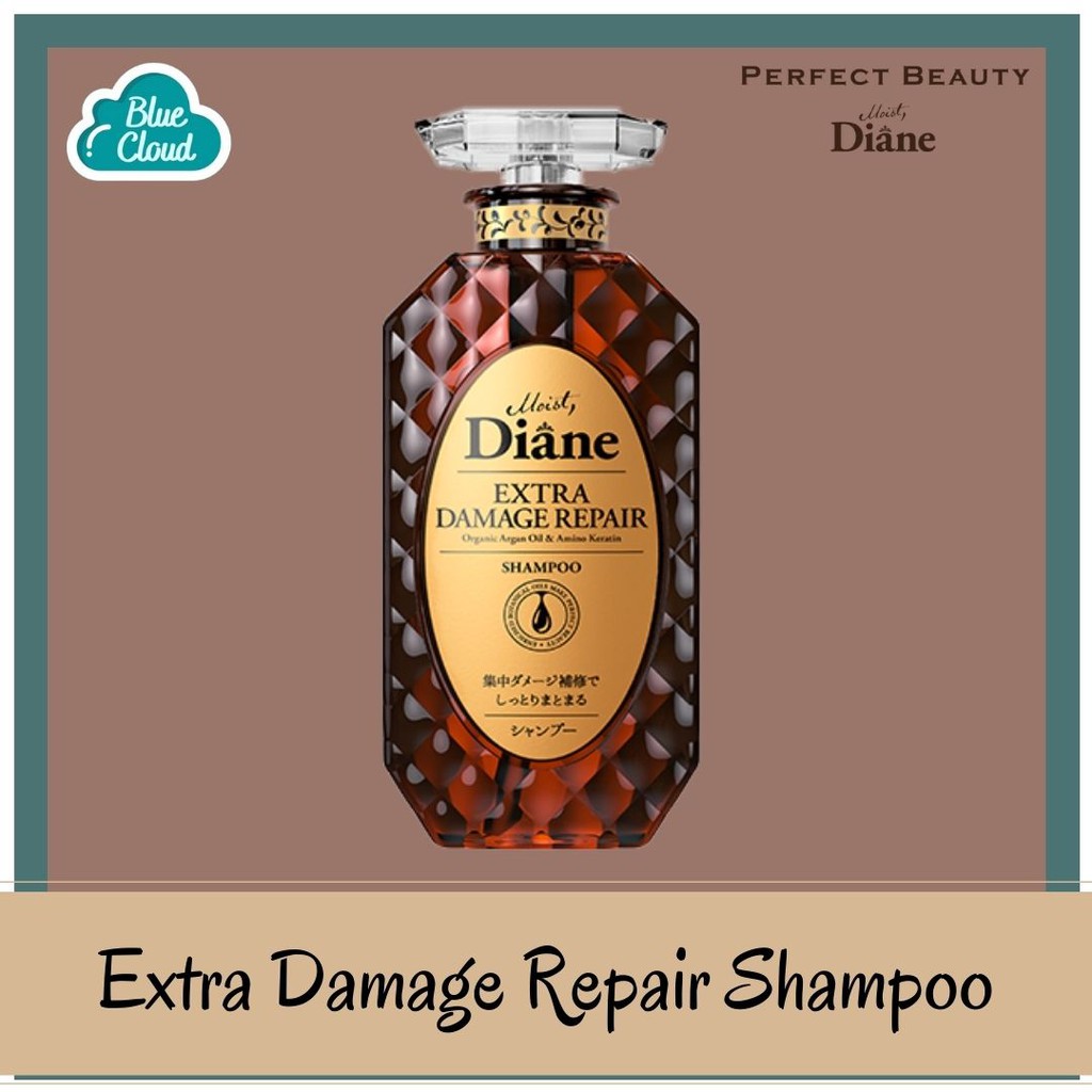 Moist Diane Shampoo for Extra Dafmage & Repair 450ml Exp2025 Shopee