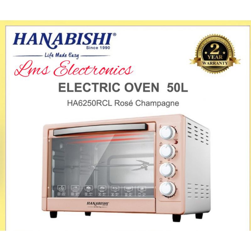HANABISHI 50 LITER ELECTRIC OVEN HA6250RCL Shopee Malaysia