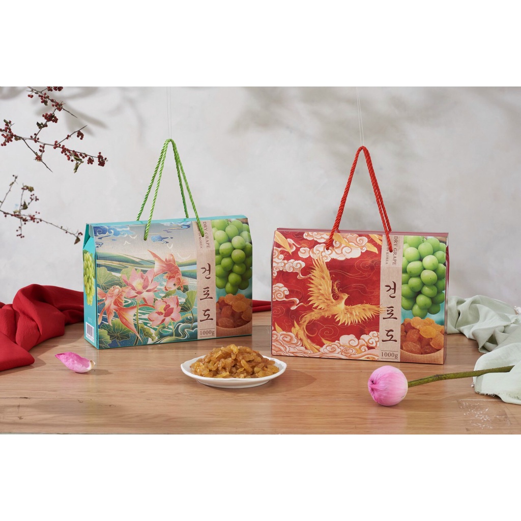 1kg Korean raisins with luxury gift box Tet 2022 Shopee Malaysia