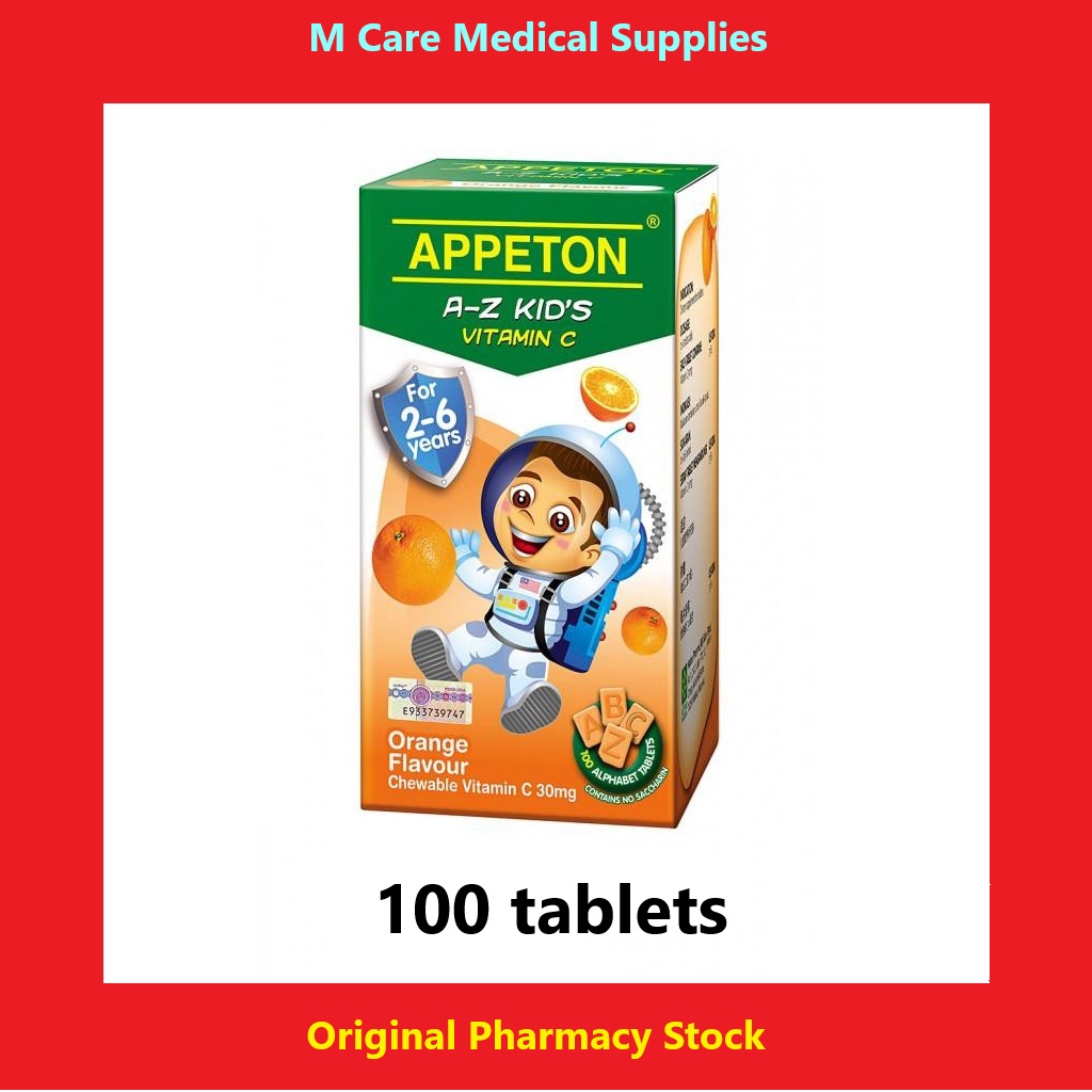 Appeton AZ kids (orange) Vitamin C for 26 years 100's Shopee Malaysia