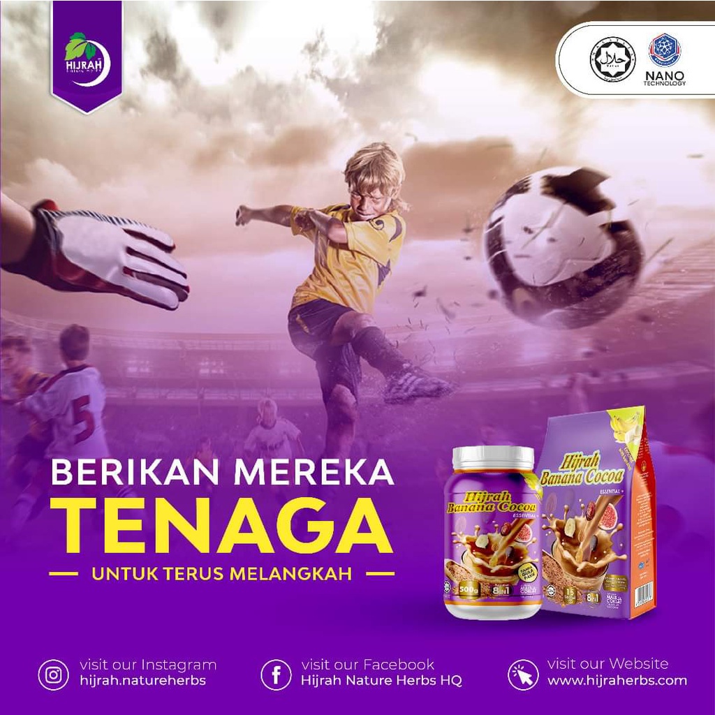 Hijrah Nature Herbs Minuman Coklat Koko No Cholesterol No Sugar Banana