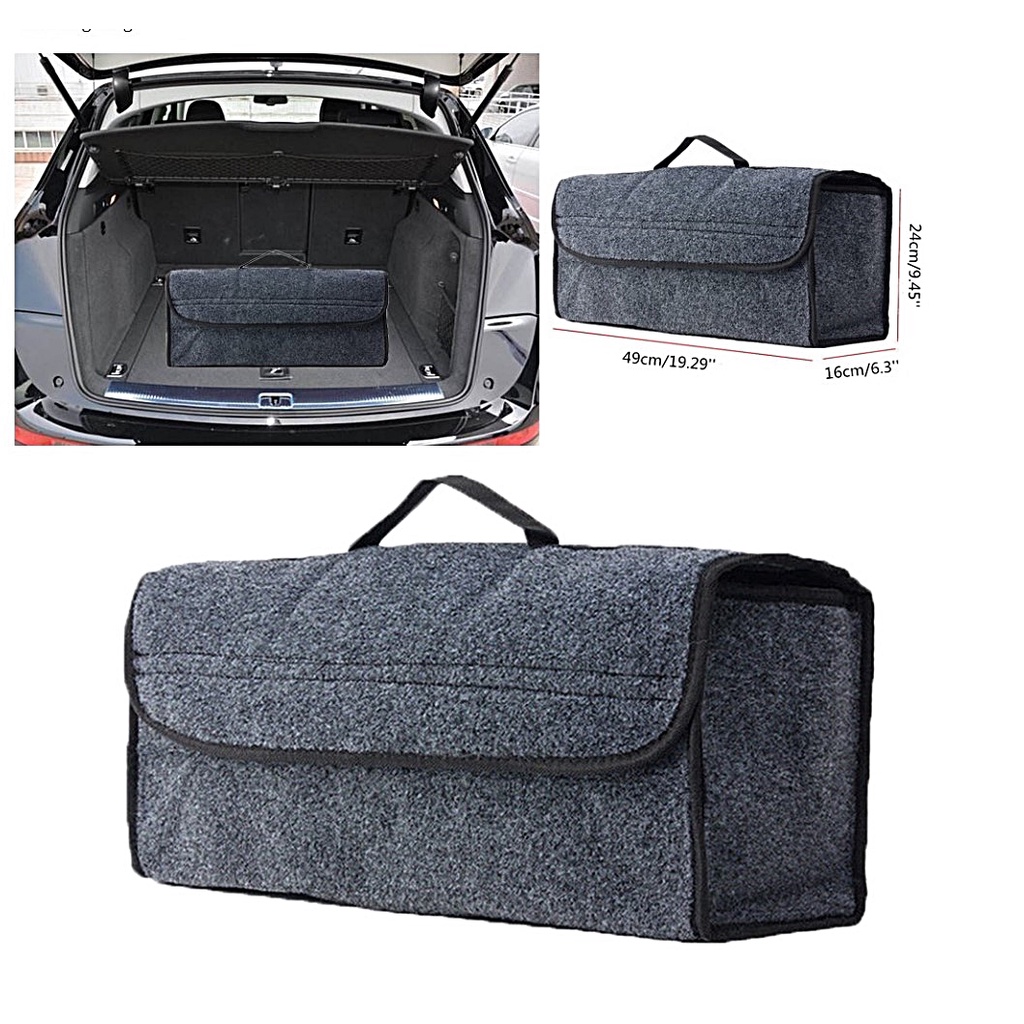 Car Boot Organizer Storage Bag Car Trunk Foldable Storage Box Compartment Tool Bag Shopee Malaysia