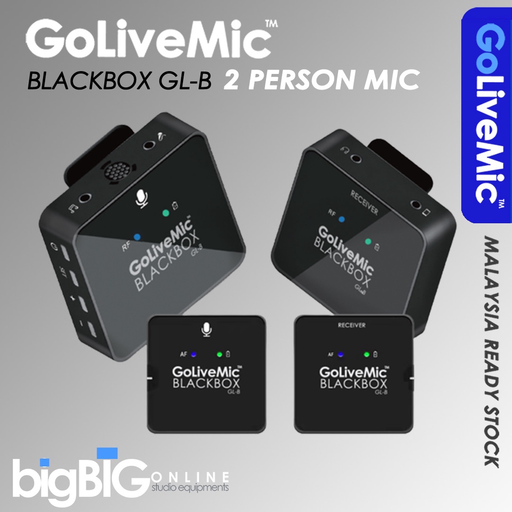 GoliveMic Blackbox GLB Wireless Microphone Video Recording Live Stream