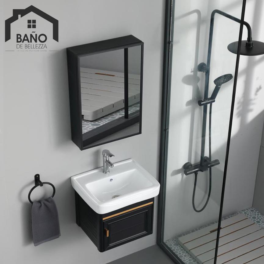 (ONLY MIRROR BOX) BANO BATHROOM MIRROR ALUMINIUM COSMETIC STORAGE