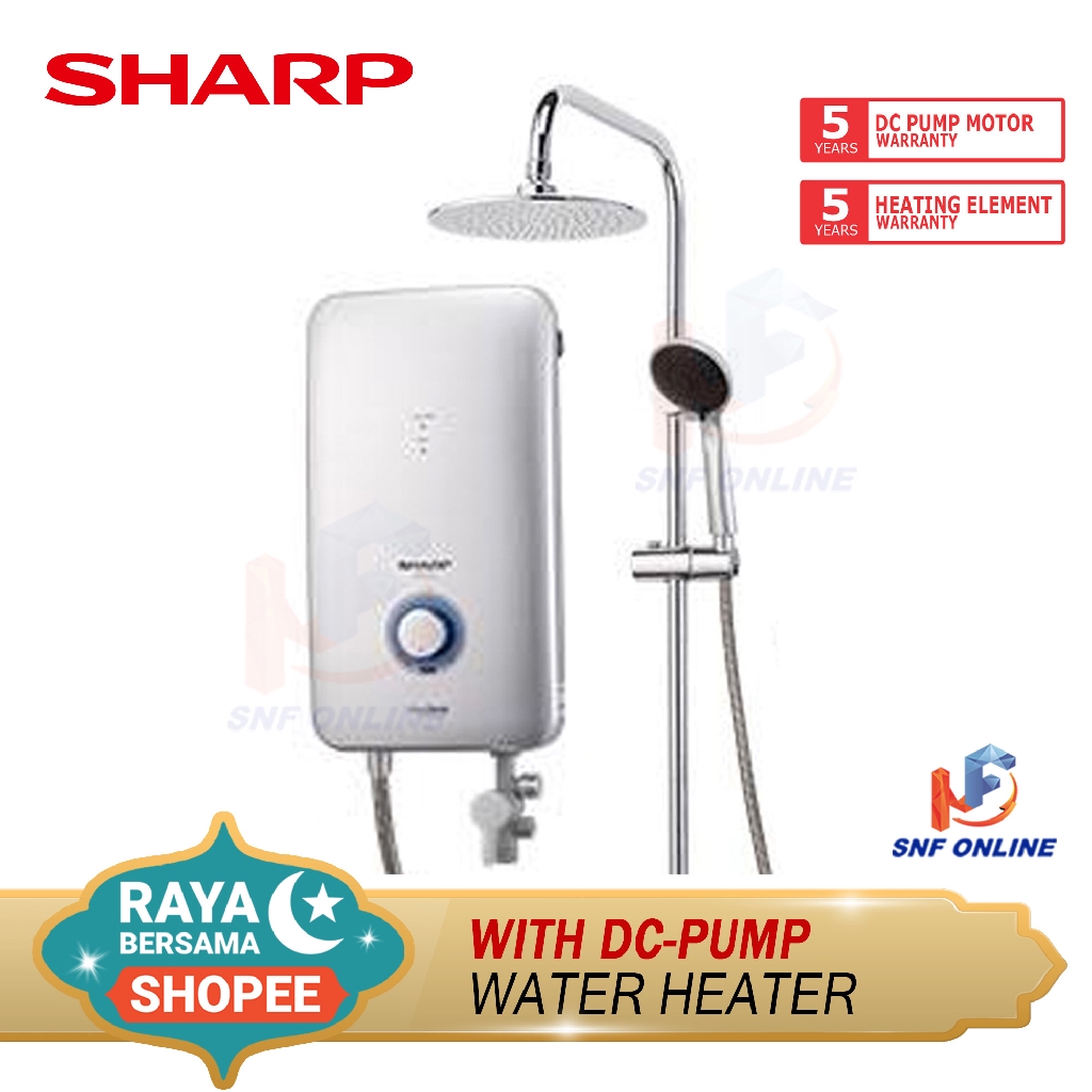 Sharp Water Heater Rain Shower with DC INVERTER Pump WHP315RN Shopee