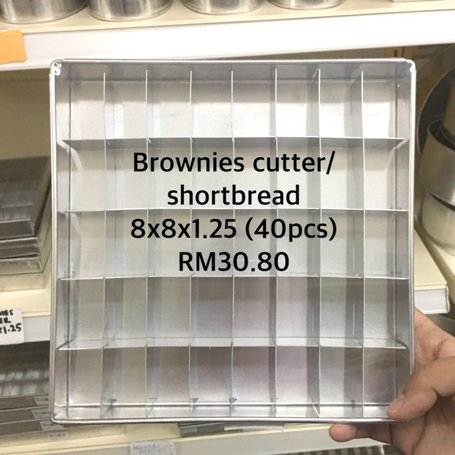 Brownies Cutter/ Shortbread 8"x8"x1.25" Shopee Malaysia
