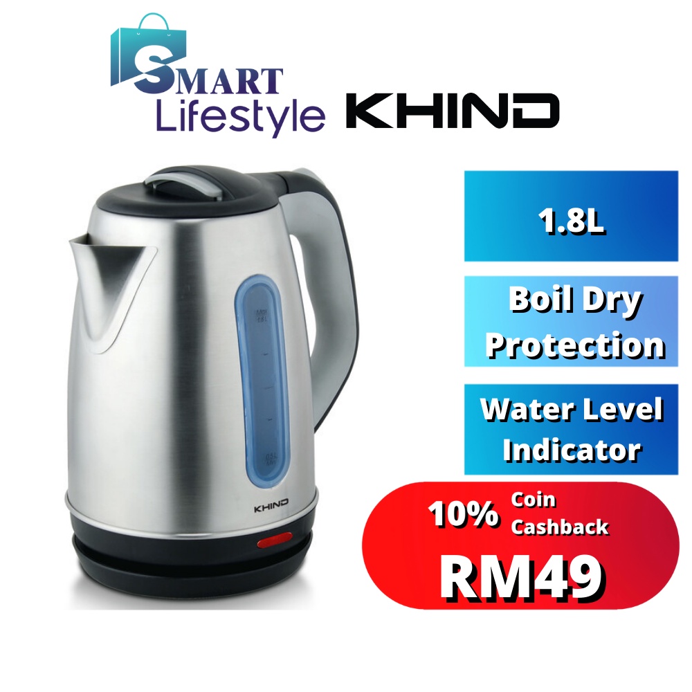 Khind/Midea Electric Jug Kettle EK18SS/EK17SS/MK17S31B Shopee Malaysia
