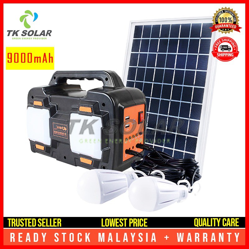 9000mAh Rechargeble Solar Power Bank with High Efficiency Silicon Solar