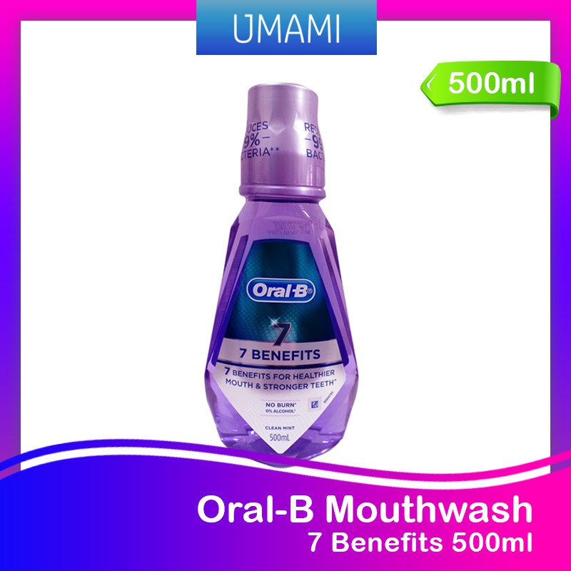 OralB Mouthwash 7 Benefits (500ml) Shopee Malaysia