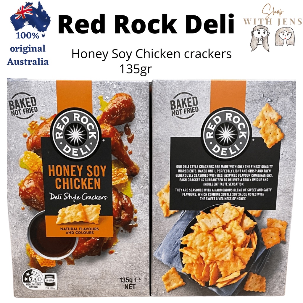 Red Rock Deli Honey Soy Chicken Deli Style Crackers 135g Shopee Malaysia