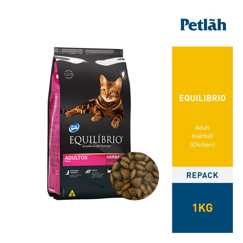 Equilibrio Adult Cat Food 1kg (Repack) Exp date Nov 2022 Shopee Malaysia