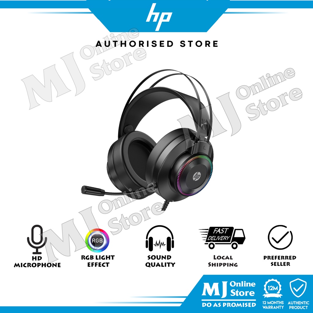 ORI HP GH10 wired gaming headset with detachable microphone Noise