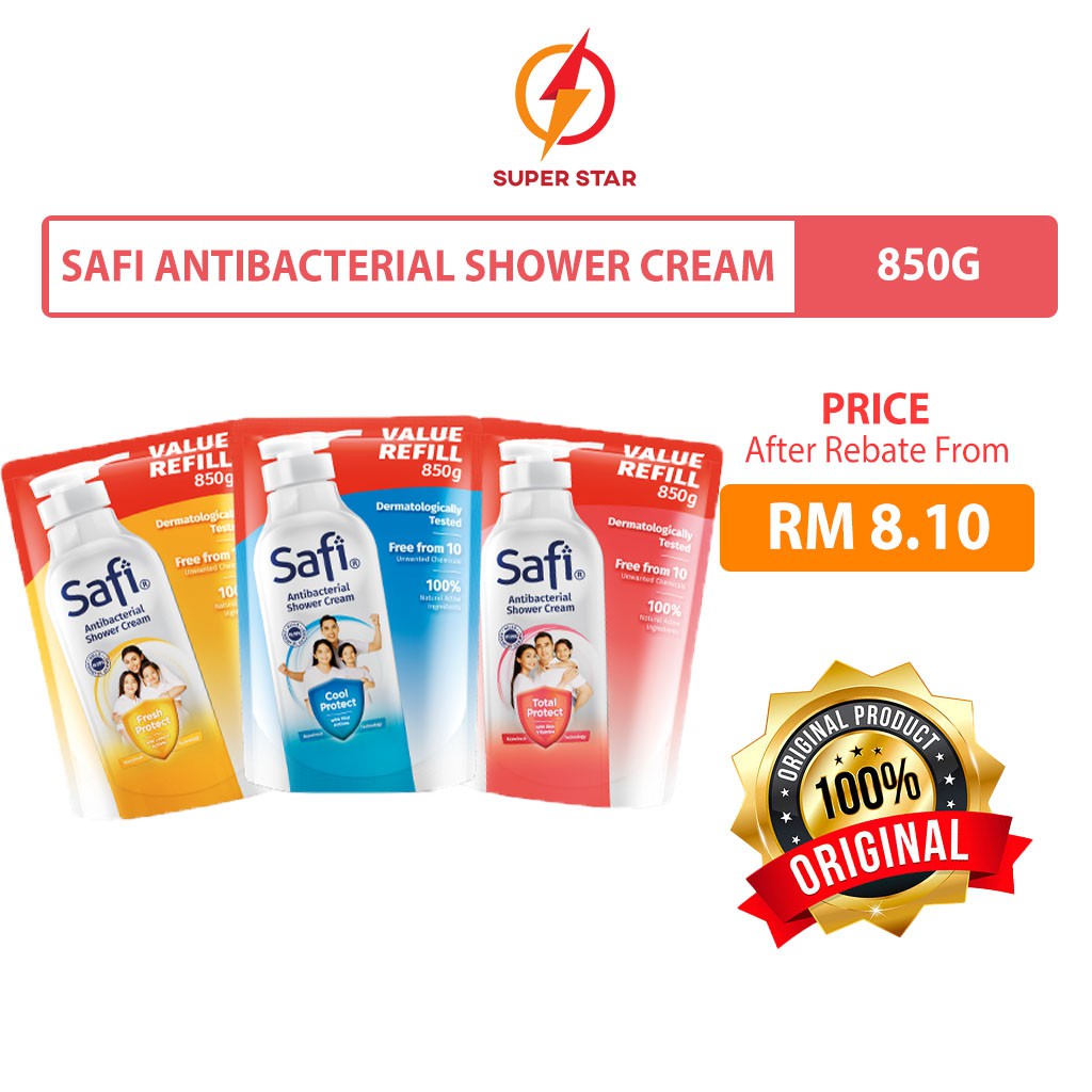 Safi Antibacterial Shower Cream 850g Shopee Malaysia