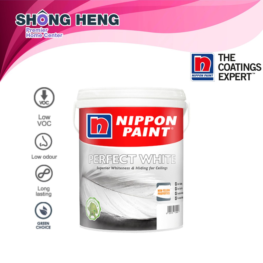 20 Litres Nippon Interior Paint [Perfect White] [WHITE] Shopee Malaysia