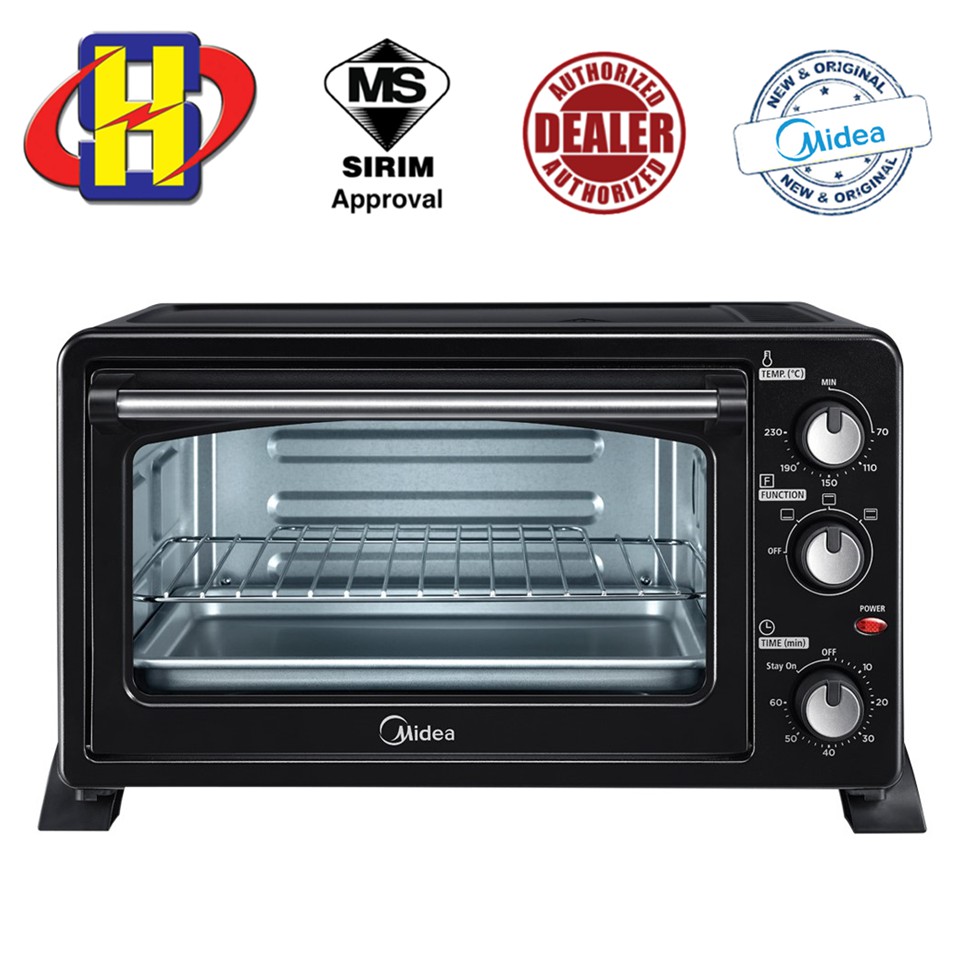 Midea Oven Toaster (25L/1500W) Temperature Control & Timer Function MEO