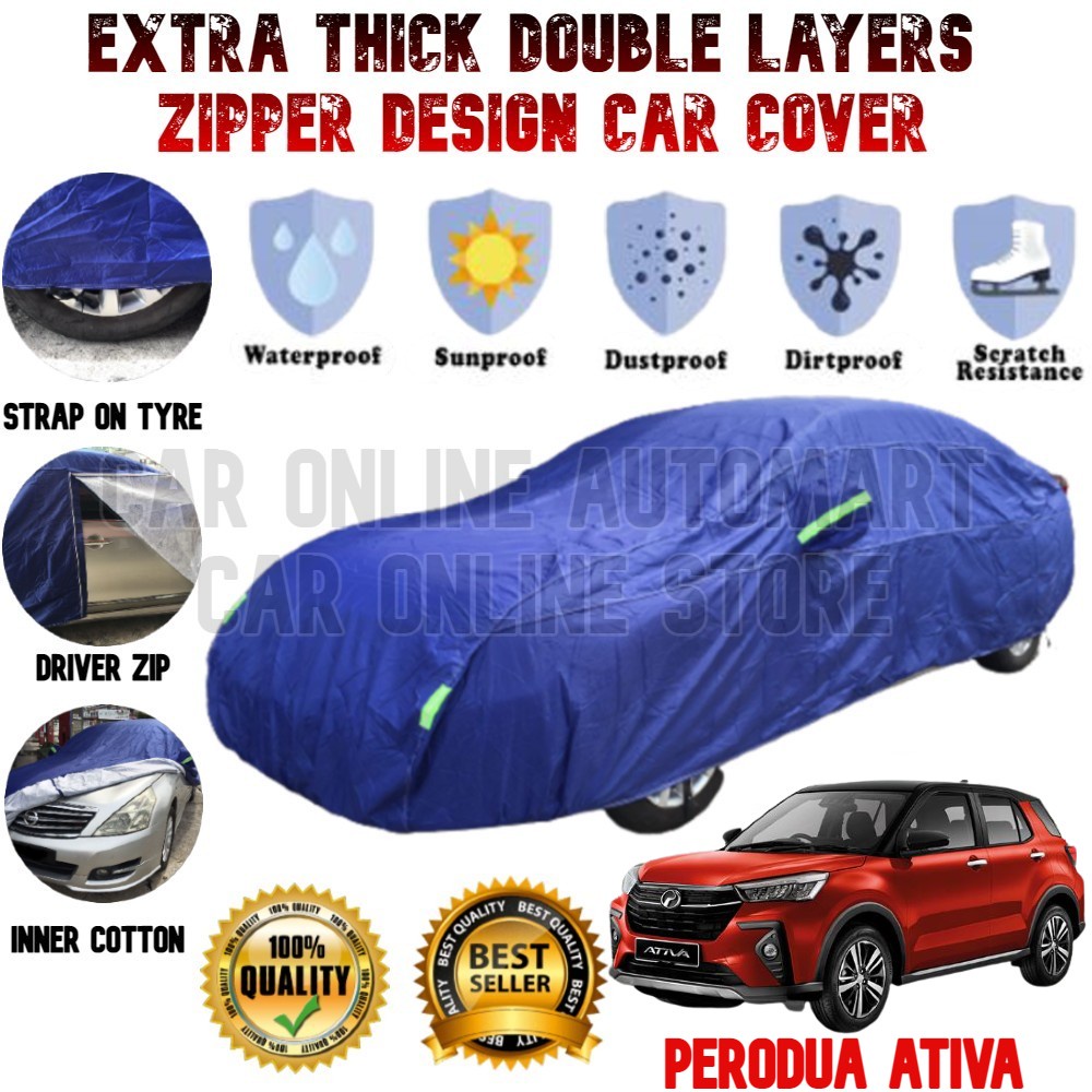 PERODUA ATIVA YL Penutup Kereta Outdoor Indoor Hight Quality Extra